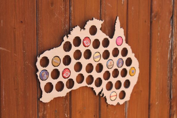 Australia Beer Cap Map Bottle Cap Map Collection Beer Cap Gift Art