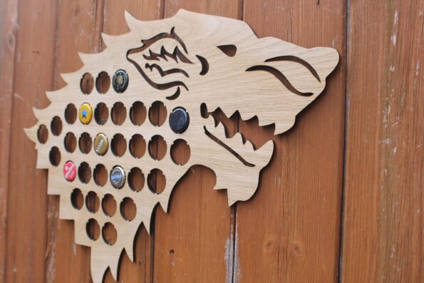 Dire Wolf Bottle Cap Holder Map Collection Beer Cap Gift for Him