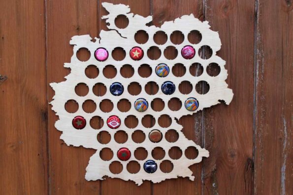 Germany Beer Cap Map Bottle Cap Map Collection Gift Art