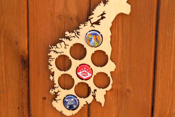 Norway Beer Cap Map Bottle Cap Map Collection Beer Gift