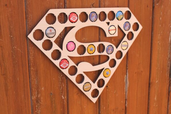 Superman Bottle Cap Holder Bat Cave Collection Gift Art Gift for Him